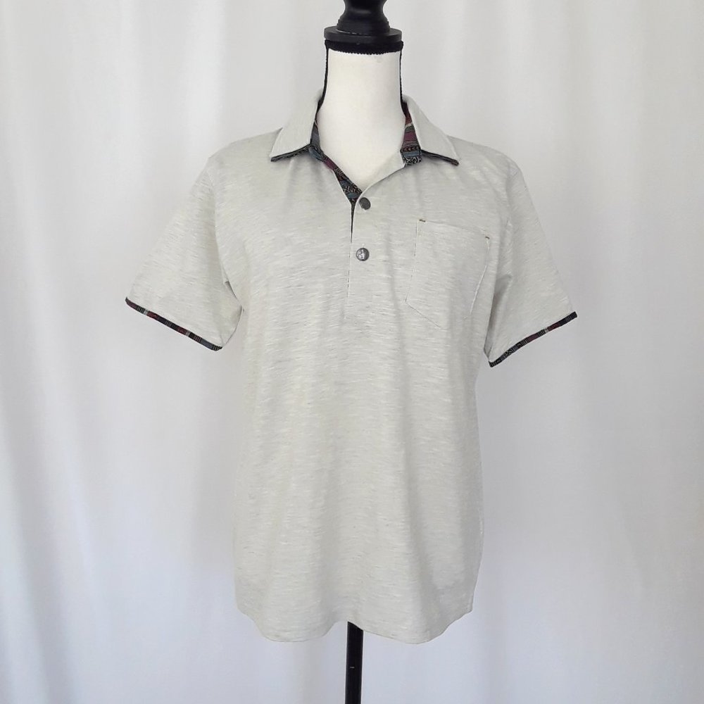 Power To The People Gray Casual Short Sleeve Shirt